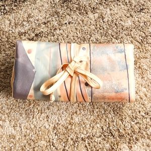 Satin jewelry pouch for travel